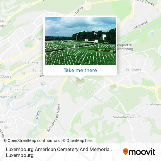 Luxembourg American Cemetery And Memorial map