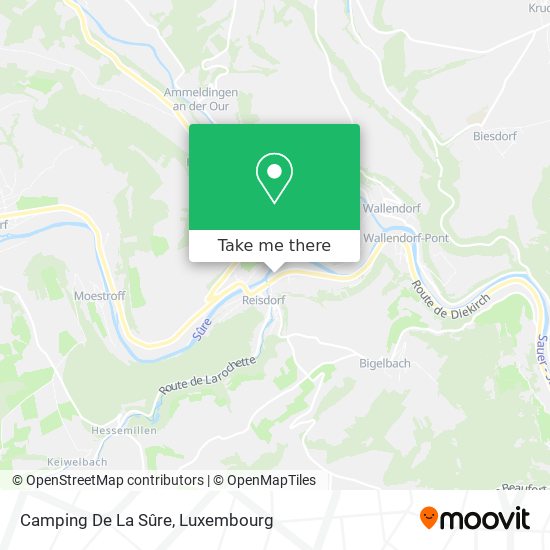 Camping De La Sûre map