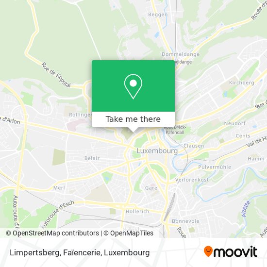 Limpertsberg, Faïencerie map