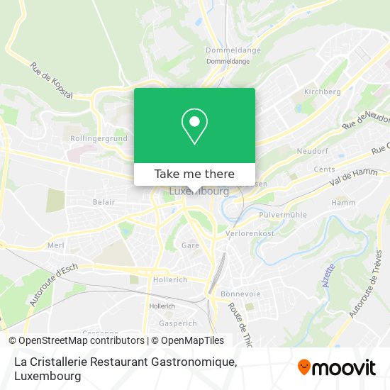 La Cristallerie Restaurant Gastronomique map