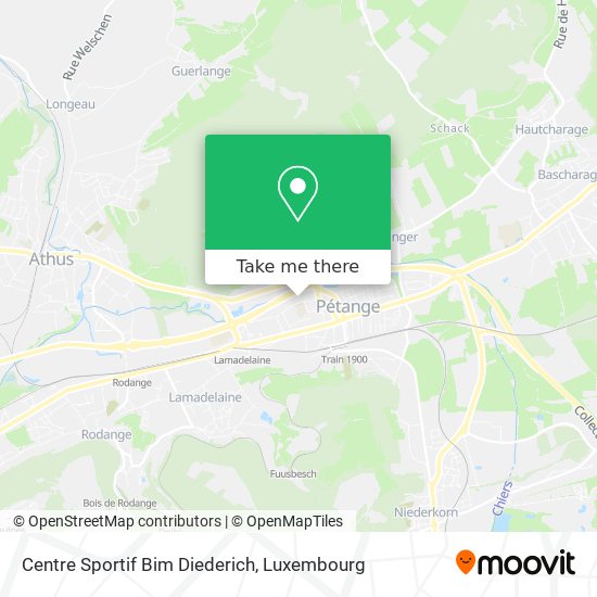 Centre Sportif Bim Diederich map