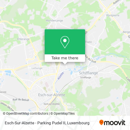 Esch-Sur-Alzette - Parking Pudel II map