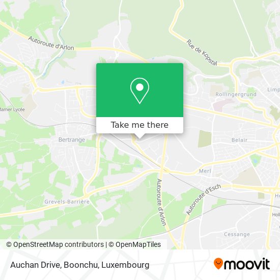 Auchan Drive, Boonchu map