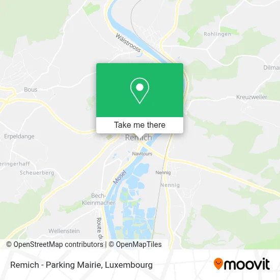Remich - Parking Mairie map
