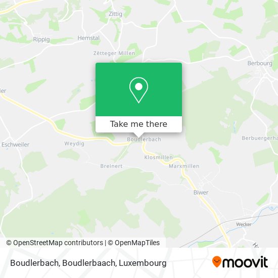 Boudlerbach, Boudlerbaach map