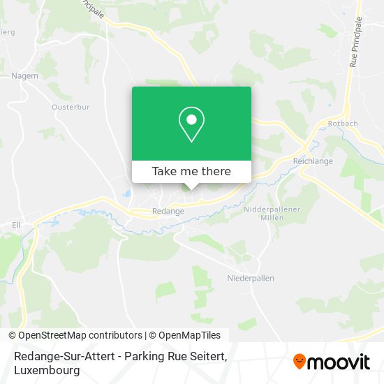 Redange-Sur-Attert - Parking Rue Seitert map
