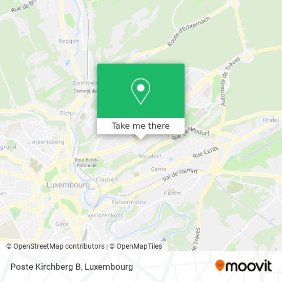 Poste Kirchberg B map