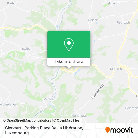 Clervaux - Parking Place De La Libération map