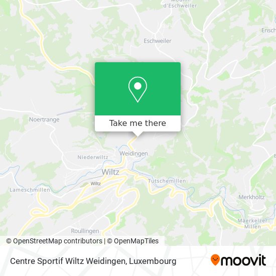 Centre Sportif Wiltz Weidingen Karte