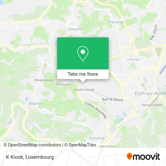 K Kiosk map