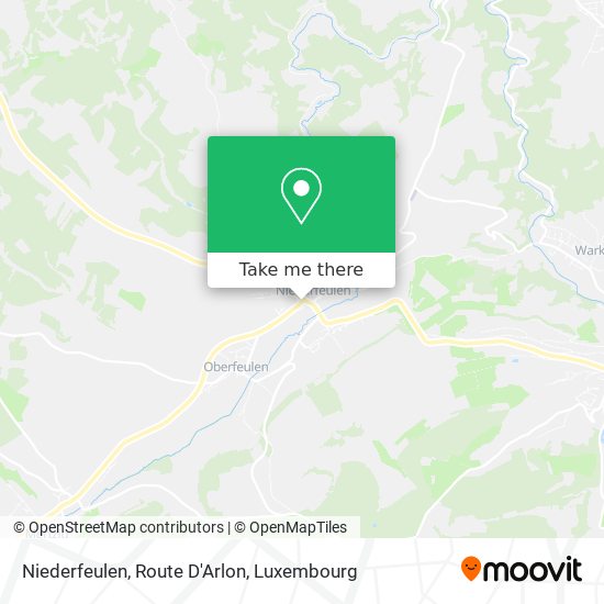 Niederfeulen, Route D'Arlon map