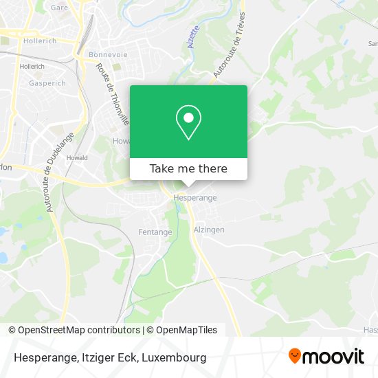 Hesperange, Itziger Eck map