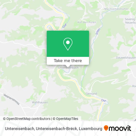 Untereisenbach, Untereisenbach-Bréck map