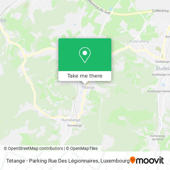 Tétange - Parking Rue Des Légionnaires Karte