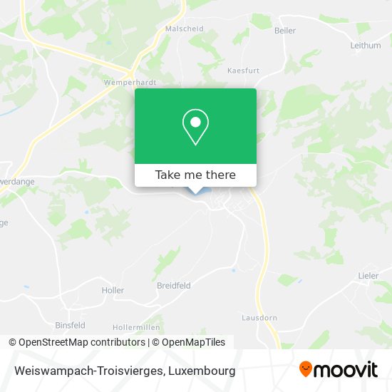 Weiswampach-Troisvierges map