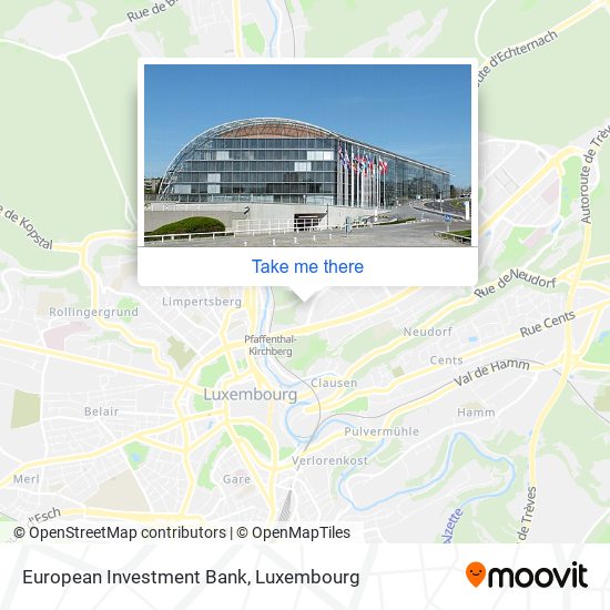 European Investment Bank map