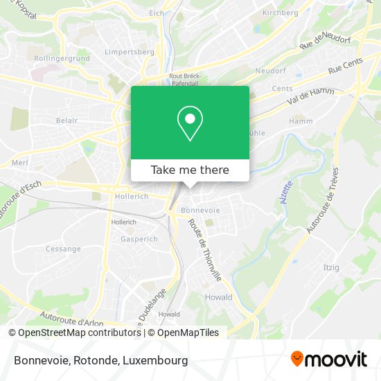 Bonnevoie, Rotonde map