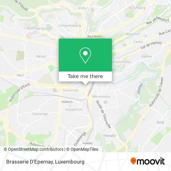 Brasserie D'Epernay map