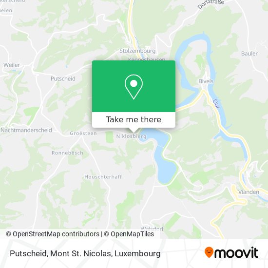 Putscheid, Mont St. Nicolas map