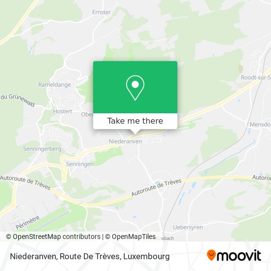 Niederanven, Route De Trèves map
