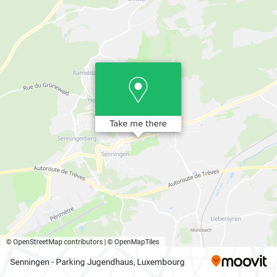 Senningen - Parking Jugendhaus map