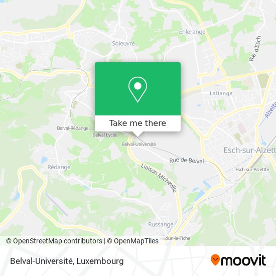 Belval-Université map