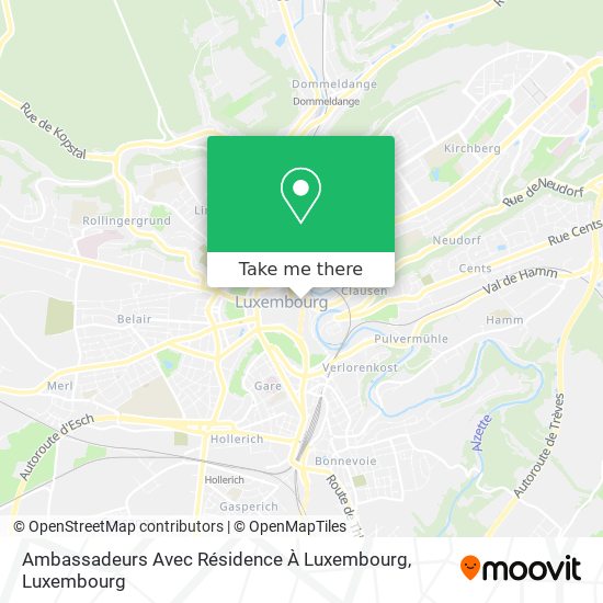 Ambassadeurs Avec Résidence À Luxembourg Karte