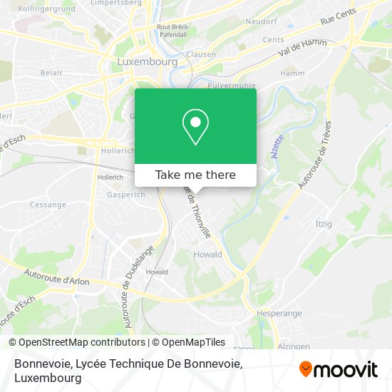 Bonnevoie, Lycée Technique De Bonnevoie map