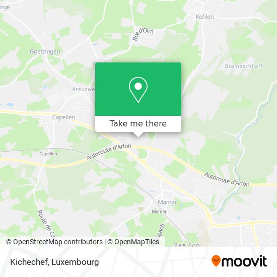 Kichechef map