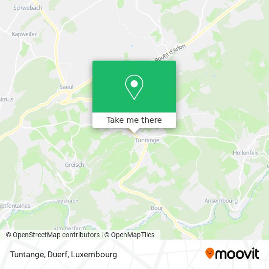 Tuntange, Duerf map