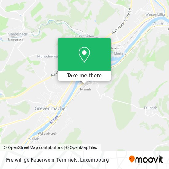 Freiwillige Feuerwehr Temmels map