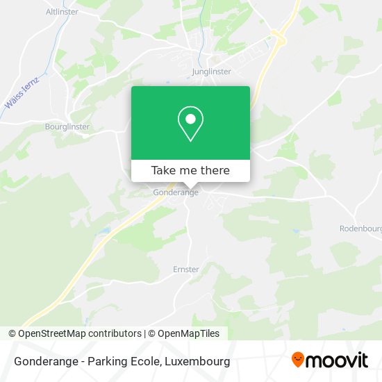 Gonderange - Parking Ecole Karte
