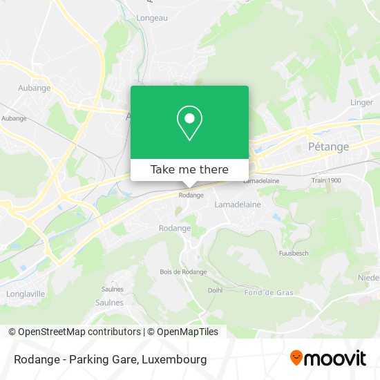 Rodange - Parking Gare map
