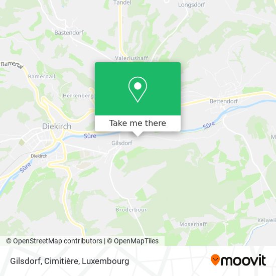Gilsdorf, Cimitière map