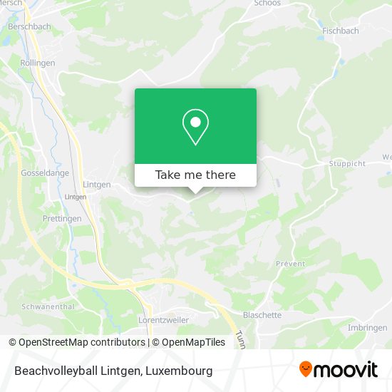 Beachvolleyball Lintgen map