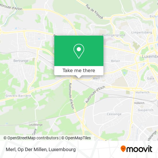 Merl, Op Der Millen map