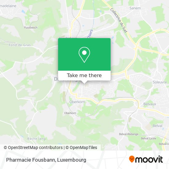 Pharmacie Fousbann map