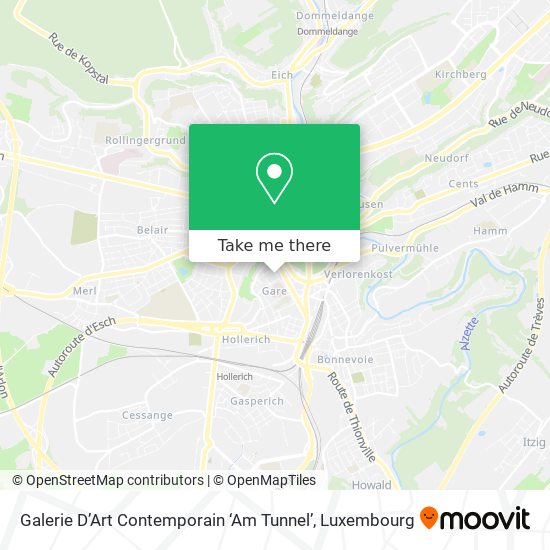 Galerie D’Art Contemporain ‘Am Tunnel’ map