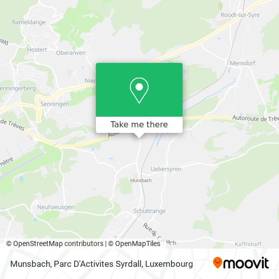 Munsbach, Parc D'Activites Syrdall Karte
