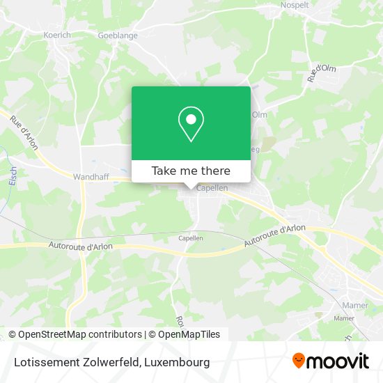 Lotissement Zolwerfeld map