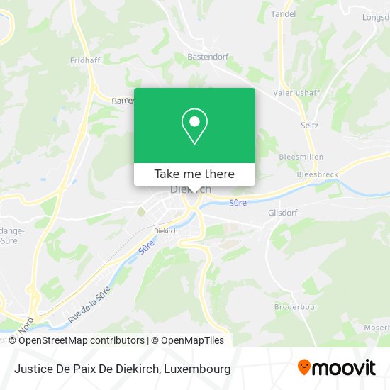 Justice De Paix De Diekirch map