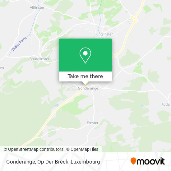 Gonderange, Op Der Bréck map