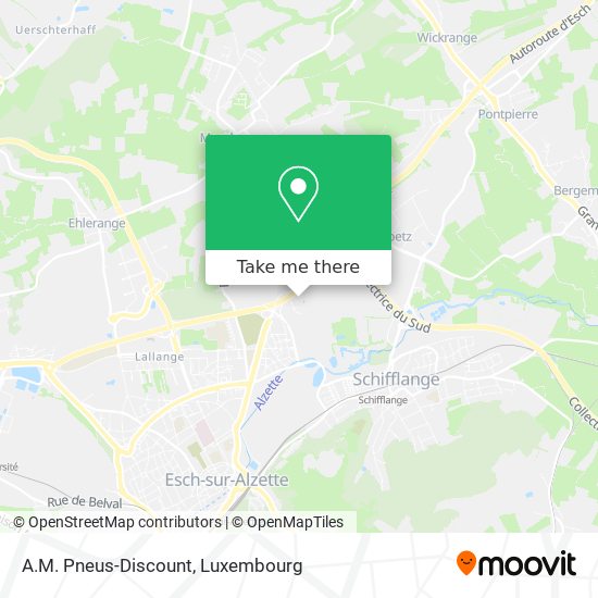 A.M. Pneus-Discount map