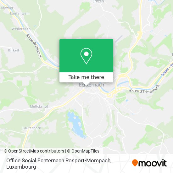 Office Social Echternach Rosport-Mompach map