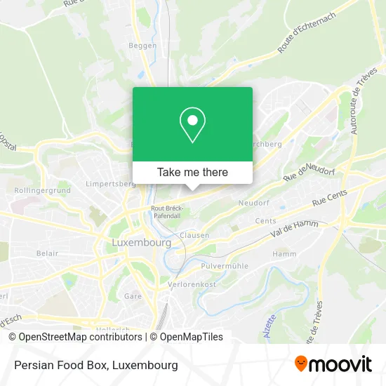Persian Food Box map