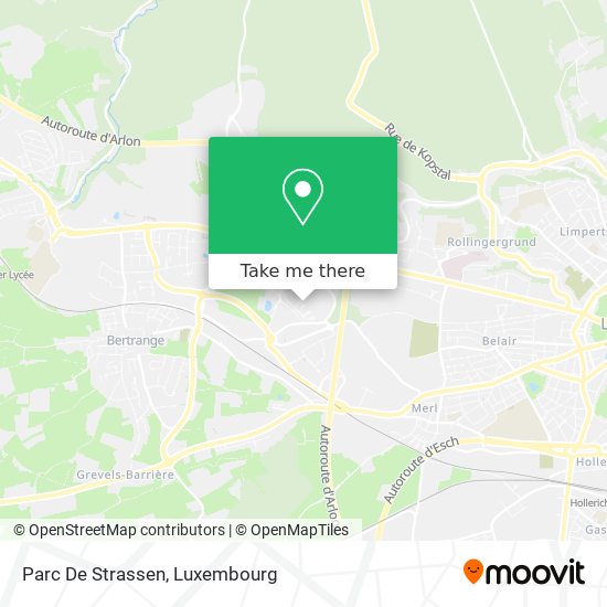 Parc De Strassen map