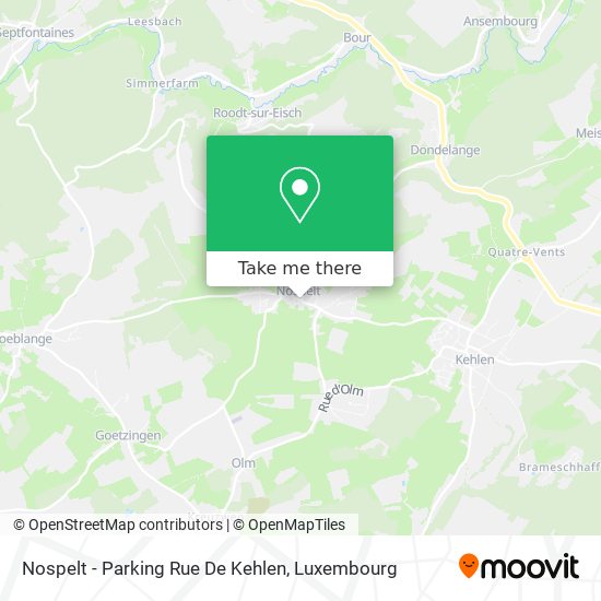 Nospelt - Parking Rue De Kehlen map