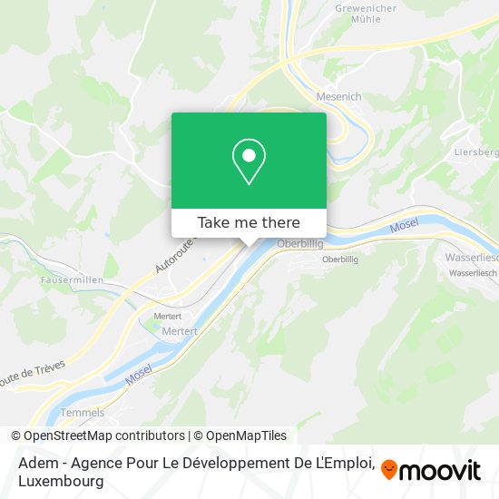 Adem - Agence Pour Le Développement De L'Emploi map