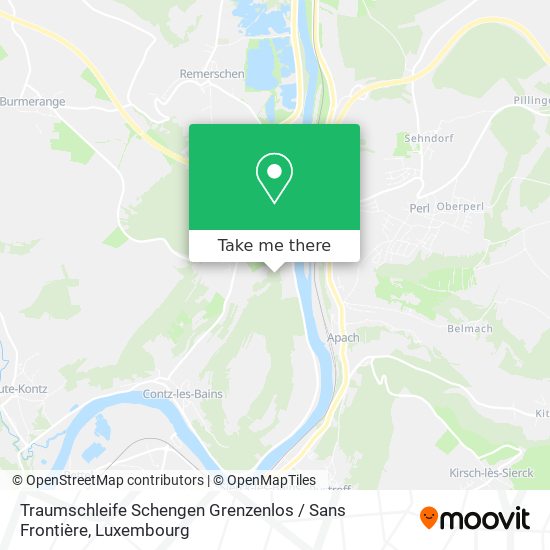 Traumschleife Schengen Grenzenlos / Sans Frontière Karte