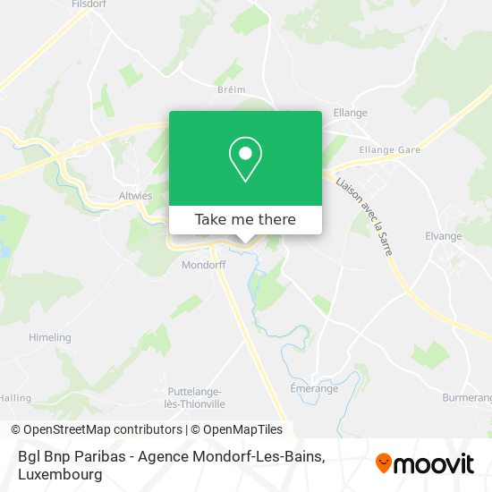 Bgl Bnp Paribas - Agence Mondorf-Les-Bains map